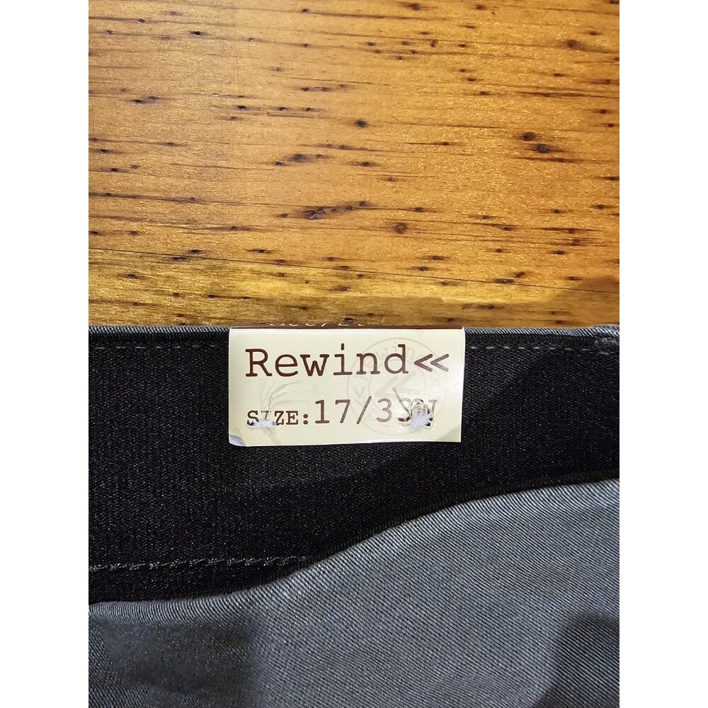 NWT Rewind The Techno Tuck Mid Rise Skinny Pants Jeans Olive Green 17 33W Plus - Picture 9 of 10
